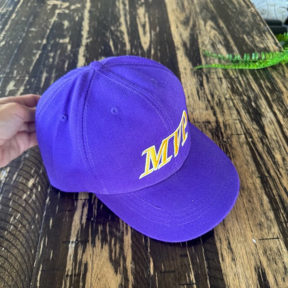 💫 Custom – Purple & Yellow “MVP” Hat 💜💛